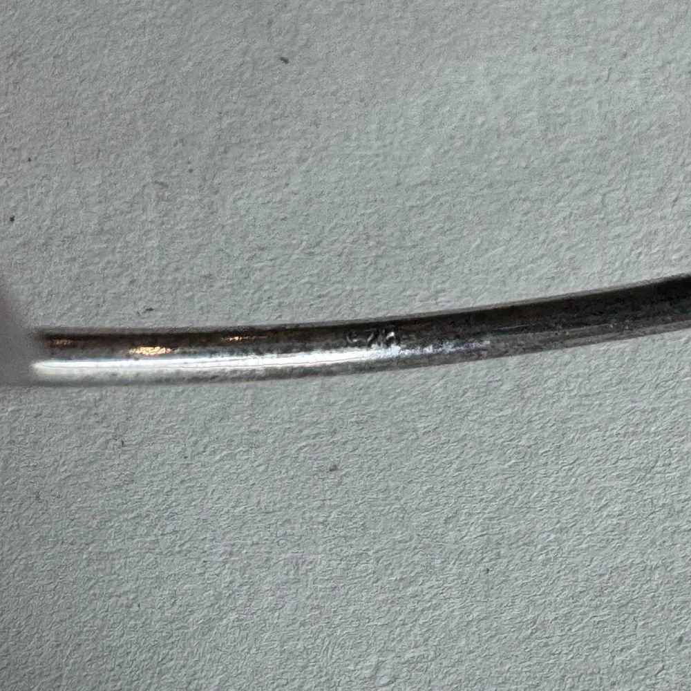 Sterling Silver Cuff Bracelet with 2 Accent Ball Ends 6.5" 8.5g - Picture 7 of 9